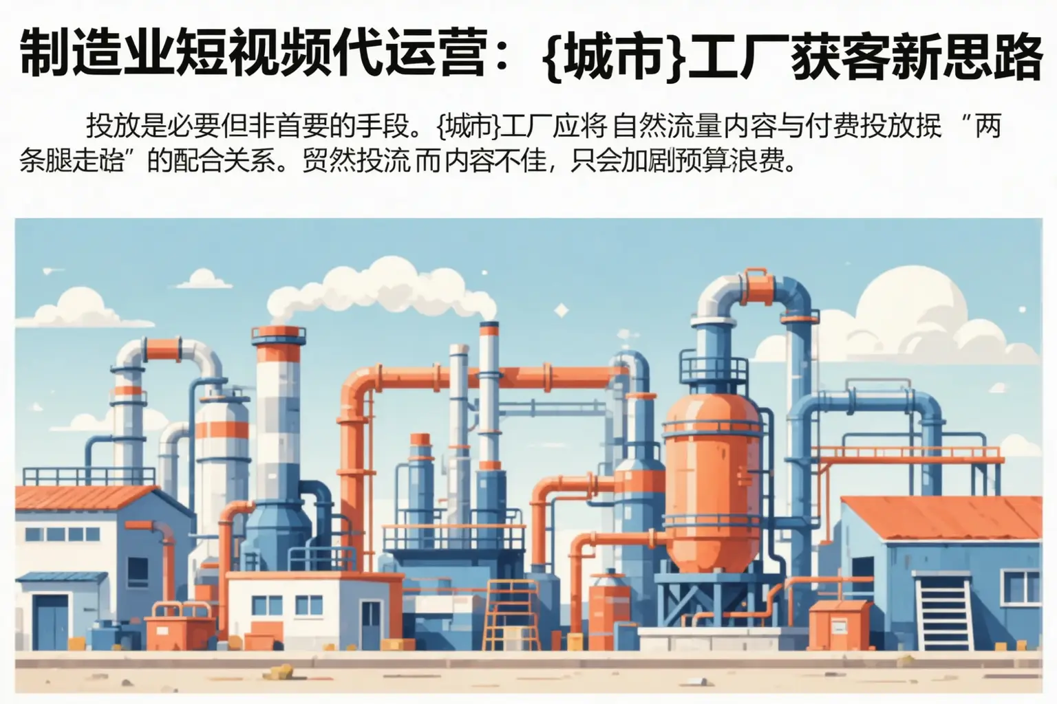 制造业短视频代运营：汉台工厂获客新思路